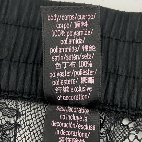 Victoria's Secret M Pants Black Lace Mesh Lightweight Layering Fairycore Grunge - Picture 5 of 10